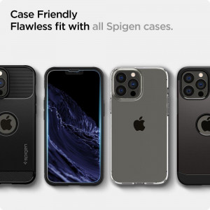 2 бр. закален стъклен протектор SPIGEN TR Ez Fit с инструмент за поставяне - iPhone 13 / 13 Pro - Img 11
