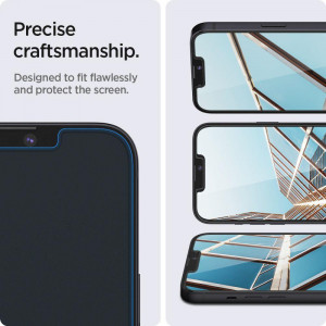 2 бр. закален стъклен протектор SPIGEN TR Ez Fit с инструмент за поставяне - iPhone 13 / 13 Pro - Img 16