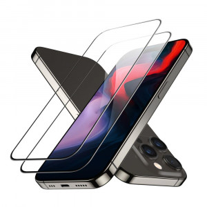 2 бр. стъклен протектор ESR - iPhone 15 Pro черен - Img 3