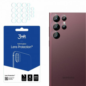 4 бр. гъвкав протектор за камера 3mk Lens Protection - Samsung Galaxy S22 Ultra