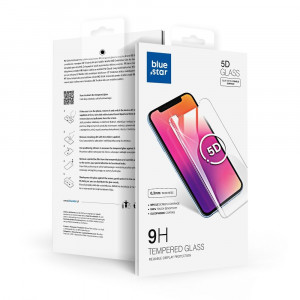 5D Full Glue закален стъклен протектор BLUE STAR съвместим с гръб - OPPO Reno6 Pro 5G с черна рамка - Img 5