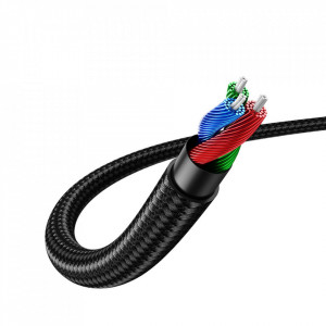 90° аудио кабел UGREEN жак 3.5mm 1.5m (AV112) син - Img 2