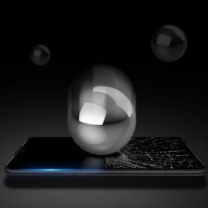 9D закален стъклен протектор с пълно покритие DUX DUCIS съвместим с гръб - Realme C35 с черна рамка - Img 2