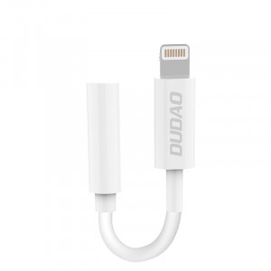 Адаптер за слушалки DUDAO Lightning към мини жак 3.5mm (L16i) бял - Img 1