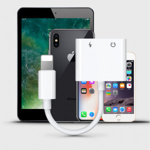 Адаптер за слушалки JOYROOM Lightning към Lightning аудио / Lightning за зареждане (S-Y104) бял - Img 11