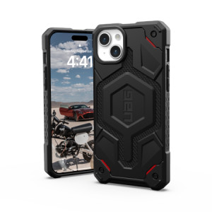 Армиран гръб UAG Monarch - iPhone 15 Plus черен кевлар - Img 5