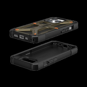 Армиран гръб UAG Monarch - iPhone 15 Pro зелен кевлар - Img 4