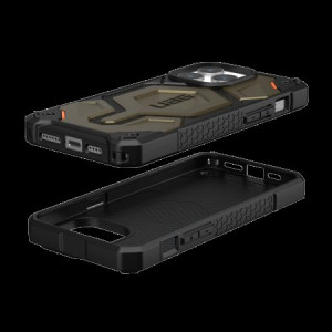 Армиран гръб UAG Monarch Pro MagSafe - iPhone 15 Pro Max зелен кевлар - Img 4