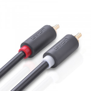 Аудио / видео кабел UGREEN 2х RCA (чинч) 5m сив (10520) - Img 6
