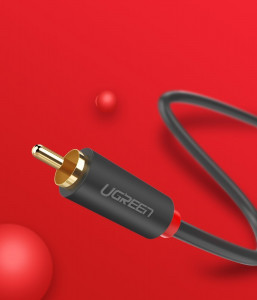 Аудио / видео кабел UGREEN 2х RCA (чинч) 5m сив (10520) - Img 16