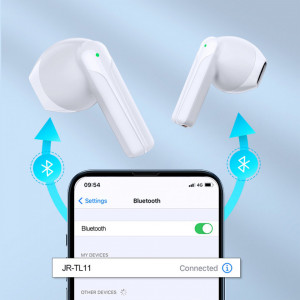 Безжични Bluetooth слушалки JOYROOM TWS ENC IPX4 5.3 бели (JR-TL11) - Img 9