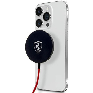 Безжично MagSafe зарядно FERRARI FECBMSMENK 15W черно - Img 1