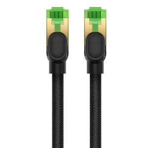 Бърз интернет кабел с оплетка BASEUS RJ45 cat.8 40Gb/s 1m черен - Img 4
