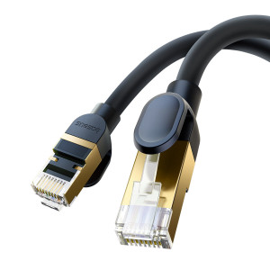 Бърз интернет кабел BASEUS High Speed cat.8 40 Gb/s 5m черен - Img 8
