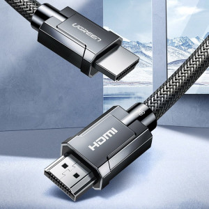 Видео кабел UGREEN HDMI 2.1 8K 60 Hz / 4K 120 Hz 3D 48 Gb/s HDR VRR QMS ALLM eARC QFT 2m сив (HD135 70321) - Img 7