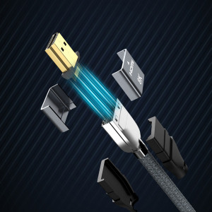 Видео кабел WOZINSKY HDMI 2.1 1m кабел сребърен - Img 14