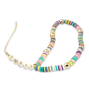 Висулка за телефон GUESS GUSTPEAM Heishi Beads червена - Img 1