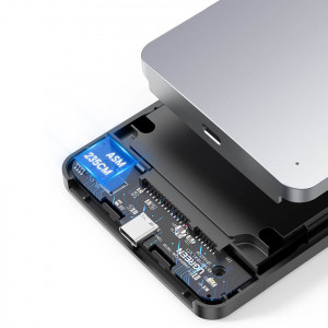 Външна адаптерна кутия Ugreen за HDD SSD 2.5'' SATA 3.0 6Gbps + кабел USB Type A / USB Type C 0.5m (CM300) сива - Img 8