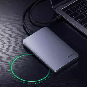 Външна адаптерна кутия Ugreen за HDD SSD 2.5'' SATA 3.0 6Gbps + кабел USB Type A / USB Type C 0.5m (CM300) сива - Img 11