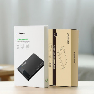 Външна адаптерна кутия Ugreen за HDD SSD 2.5'' SATA USB 3.2 Gen 1 5Gbps micro USB SuperSpeed + кабел 0.5m (US22 5G1 30848) черен - Img 5