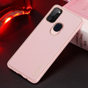 Гръб от еко кожа DUX DUCIS Yolo - Samsung Galaxy M30s розов - Img 14