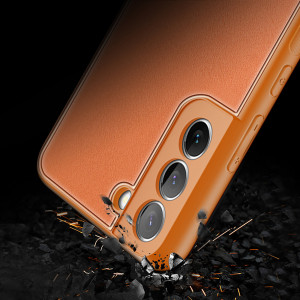 Гръб от еко кожа DUX DUCIS Yolo - Samsung Galaxy S22+ оранжев - Img 12