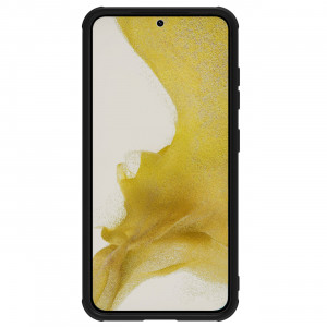 Гръб от естествена кожа с подвижно покритие за камерата NILLKIN CamShield Leather S - Samsung Galaxy S23+ черен - Img 2