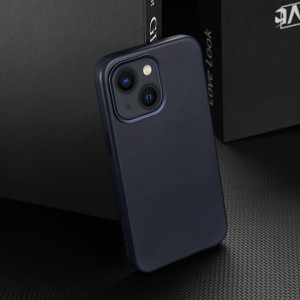 Гръб от естествена кожа DUX DUCIS Naples MagSafe - iPhone 13 Pro Max син - Img 10