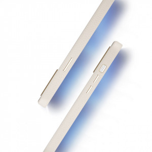 Гръб от естествена кожа DUX DUCIS Roma - iPhone 13 Pro Max бял - Img 6
