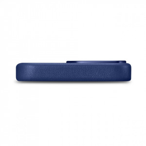 Гръб от естествена кожа iCARER Leather MagSafe - iPhone 14 Pro Max син - Img 5