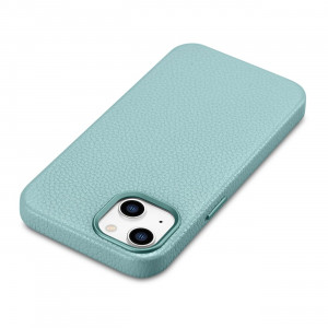Гръб от естествена кожа iCARER Litchi Premium MagSafe - iPhone 14 Plus зелен - Img 11