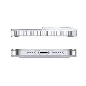 Гръб със стойка BASEUS Magnetic - iPhone 13 прозрачен - Img 4