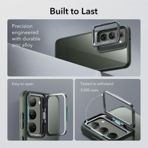 Гръб със стойка ESR Classic Kickstand - Samsung Galaxy S23+ прозрачен / зелен - Img 2