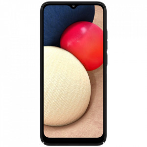 Гръб със стойка NILLKIN Super Frosted Shield - Samsung Galaxy A02s / M02s черен - Img 2