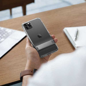 Гръб със стойка UNIQ Cabrio - iPhone 11 Pro сив - Img 5