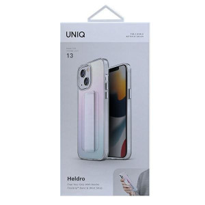 Гръб с лентов държач и каишка UNIQ Heldro с антимикробно покритие - iPhone 13 преливащ - Img 6