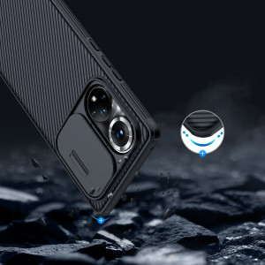 Гръб с подвижно покритие за камерата NILLKIN CamShield Pro - Honor 50 Pro черен - Img 14