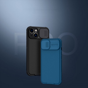 Гръб с подвижно покритие за камерата NILLKIN CamShield Pro - iPhone 14 Plus тъмнозелен - Img 7