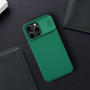 Гръб с подвижно покритие за камерата NILLKIN CamShield Pro - iPhone 14 Pro Max син - Img 18