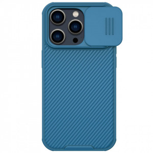 Гръб с подвижно покритие за камерата NILLKIN CamShield Pro MagSafe - iPhone 14 Pro Max син - Img 1