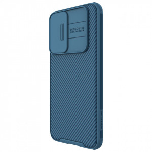 Гръб с подвижно покритие за камерата NILLKIN CamShield Pro - Samsung Galaxy S22+ син - Img 4