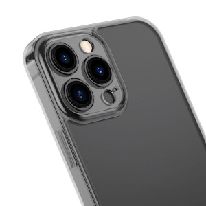 Гръб BASEUS Frosted Glass - iPhone 13 Pro черен - Img 6