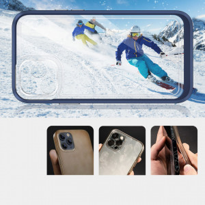 Гръб Clear 3в1 с гел рамка - iPhone 11 Pro син - Img 3