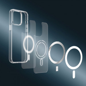 Гръб Clear Magnetic MagSafe - iPhone 14 Plus прозрачен - Img 4