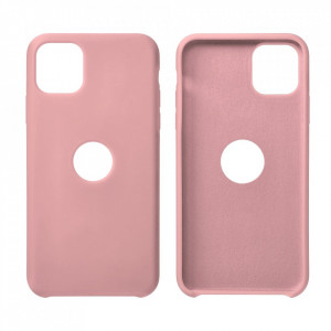Гръб FORCELL Silicone - iPhone 12 Pro Max (с отвор за пръстов отпечатък) розов - Img 4