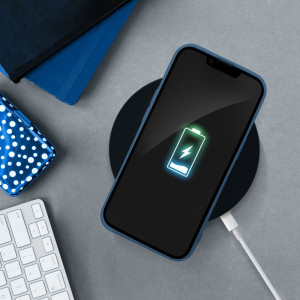 Гръб FORCELL Silicone Lite - iPhone 12 / 12 Pro син - Img 9
