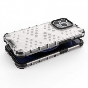Гръб Honeycomb Armor със силиконов бъмпер - iPhone 13 Pro зелен - Img 4