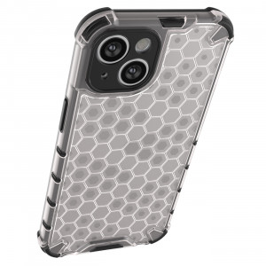 Гръб Honeycomb Armor със силиконов бъмпер - iPhone 14 черен - Img 15