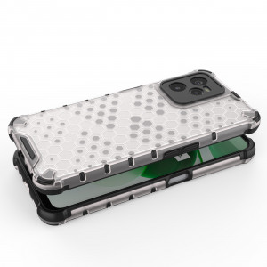 Гръб Honeycomb Armor със силиконов бъмпер - Realme C35 прозрачен - Img 3