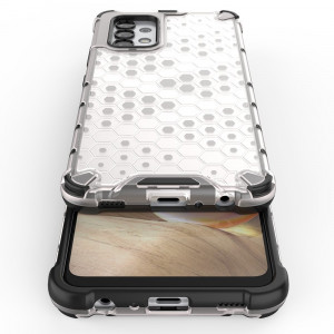Гръб Honeycomb Armor със силиконов бъмпер - Samsung Galaxy A03s син - Img 13